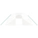 Tuinkas met stalen frame 64 m² 16x4x2 m wit