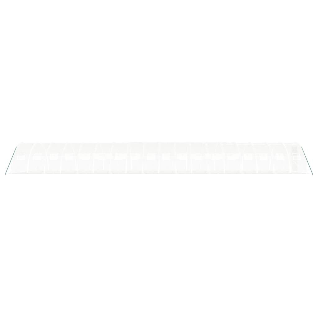 Tuinkas met stalen frame 72 m² 18x4x2 m wit