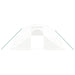 Tuinkas met stalen frame 80 m² 20x4x2 m wit