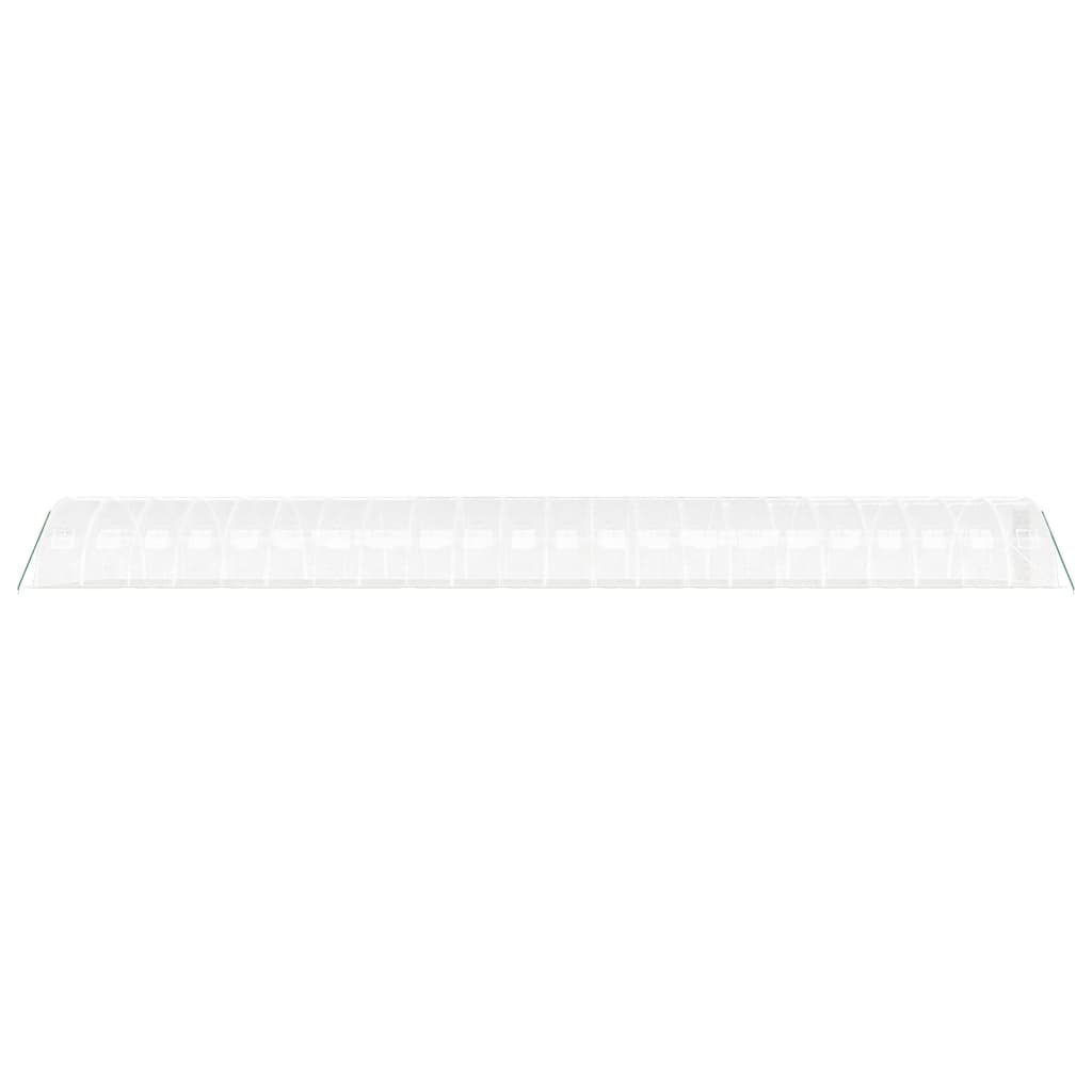 Tuinkas met stalen frame 88 m² 22x4x2 m wit
