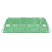 Tuinkas met stalen frame 30 m² 6x5x2,3 m groen
