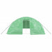 Tuinkas met stalen frame 40 m² 8x5x2,3 m groen