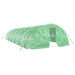 Tuinkas met stalen frame 60 m² 12x5x2,3 m groen