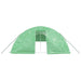 Tuinkas met stalen frame 90 m² 18x5x2,3 m groen