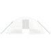 Tuinkas met stalen frame 30 m² 6x5x2,3 m wit