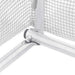 Tuinkas met stalen frame 60 m² 12x5x2,3 m wit