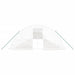 Tuinkas met stalen frame 80 m² 16x5x2,3 m wit