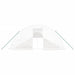 Tuinkas met stalen frame 120 m² 24x5x2,3 m wit