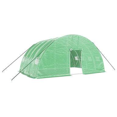 Kas met stalen frame groen 24 m² 6x4x2,85 m