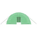 Kas met stalen frame groen 24 m² 6x4x2,85 m