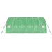 Tuinkas met stalen frame 36 m² 6x6x2,85 m groen
