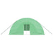 Tuinkas met stalen frame 48 m² 8x6x2,85 m groen