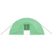 Tuinkas met stalen frame 60 m² 10x6x2,85 m groen