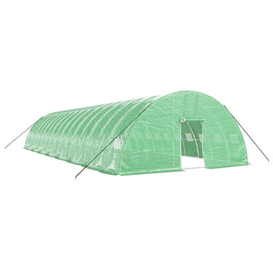 Tuinkas met stalen frame 96 m² 16x6x2,85 m groen