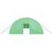 Tuinkas met stalen frame 120 m² 20x6x2,85 m groen