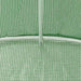 Tuinkas met stalen frame 120 m² 20x6x2,85 m groen