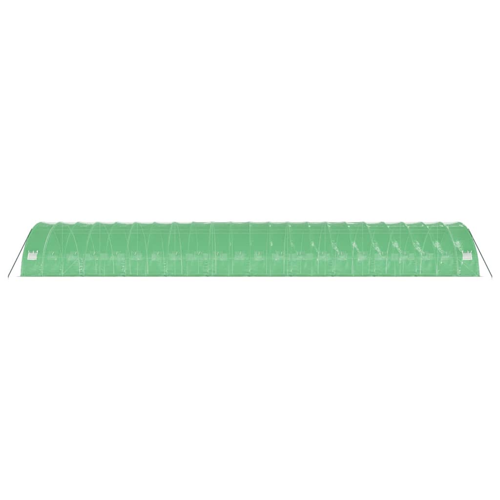 Tuinkas met stalen frame 132 m² 22x6x2,85 m groen