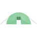 Tuinkas met stalen frame 144 m² 24x6x2,85 m groen