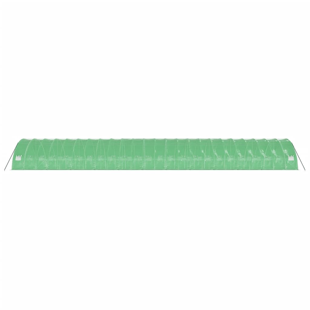Tuinkas met stalen frame 144 m² 24x6x2,85 m groen