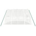 Kas met stalen frame wit 24 m² 6x4x2,85 m