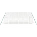 Tuinkas met stalen frame 36 m² 6x6x2,85 m wit