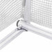 Tuinkas met stalen frame 36 m² 6x6x2,85 m wit