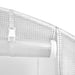 Tuinkas met stalen frame 36 m² 6x6x2,85 m wit