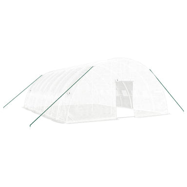 Tuinkas met stalen frame 48 m² 8x6x2,85 m wit