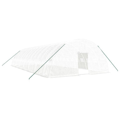 Tuinkas met stalen frame 84 m² 14x6x2,85 m wit