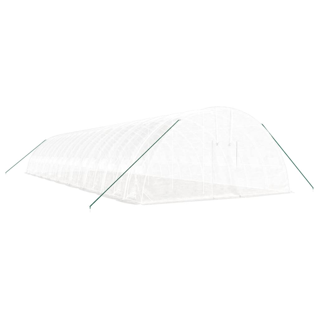 Tuinkas met stalen frame 108 m² 18x6x2,85 m wit