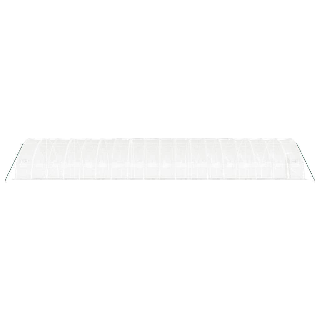 Tuinkas met stalen frame 108 m² 18x6x2,85 m wit