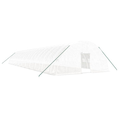 Tuinkas met stalen frame 132 m² 22x6x2,85 m wit