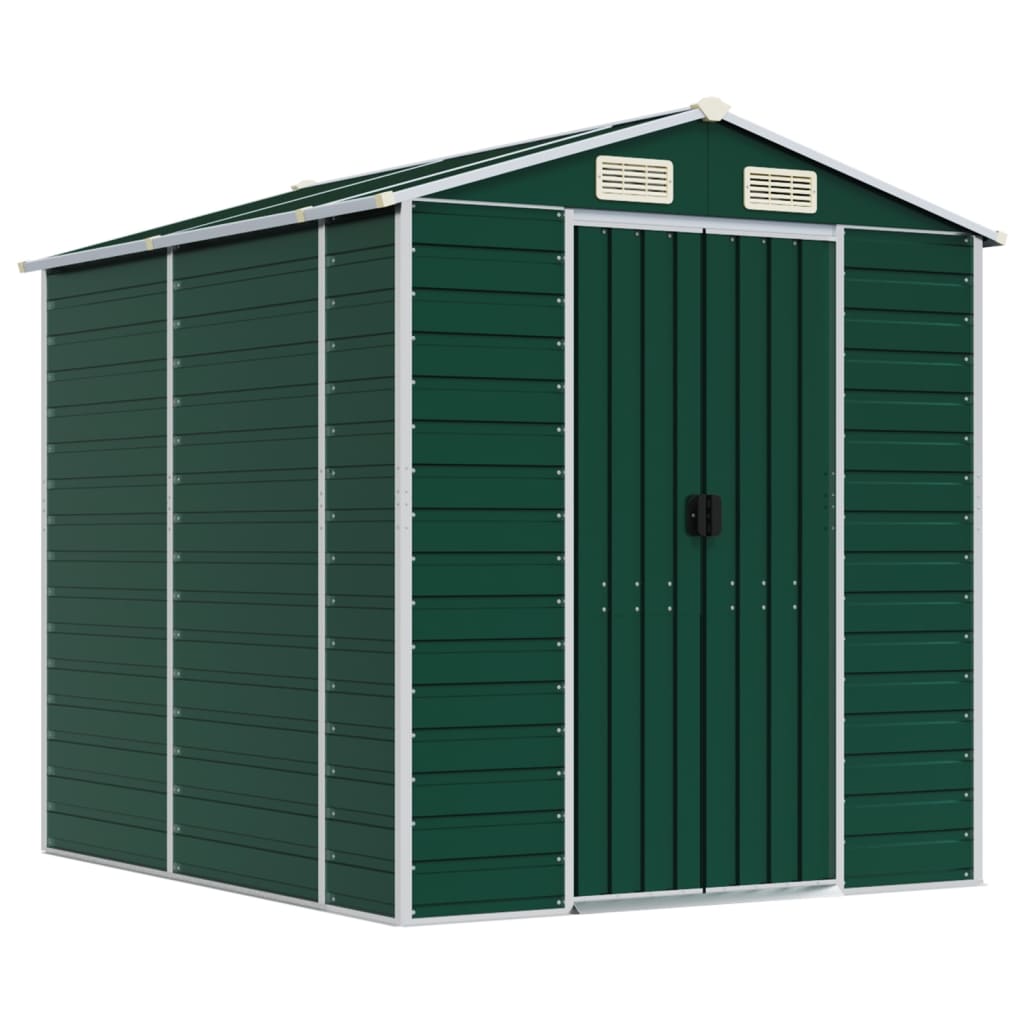 Tuinhuis Groen 191x215x198 cm Gegalvaniseerd Staal