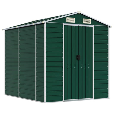 Tuinhuis Groen 191x215x198 cm Gegalvaniseerd Staal