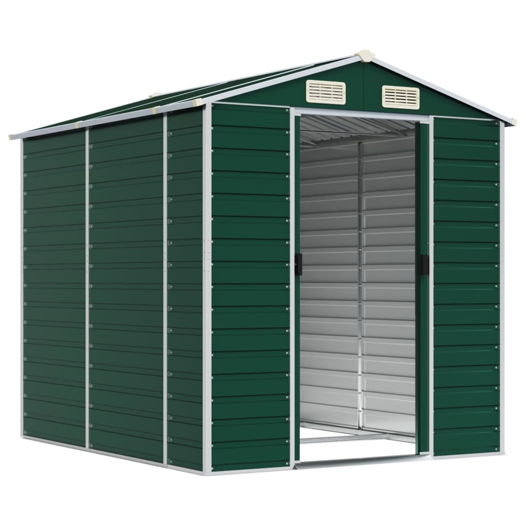 Tuinhuis Groen 191x215x198 cm Gegalvaniseerd Staal
