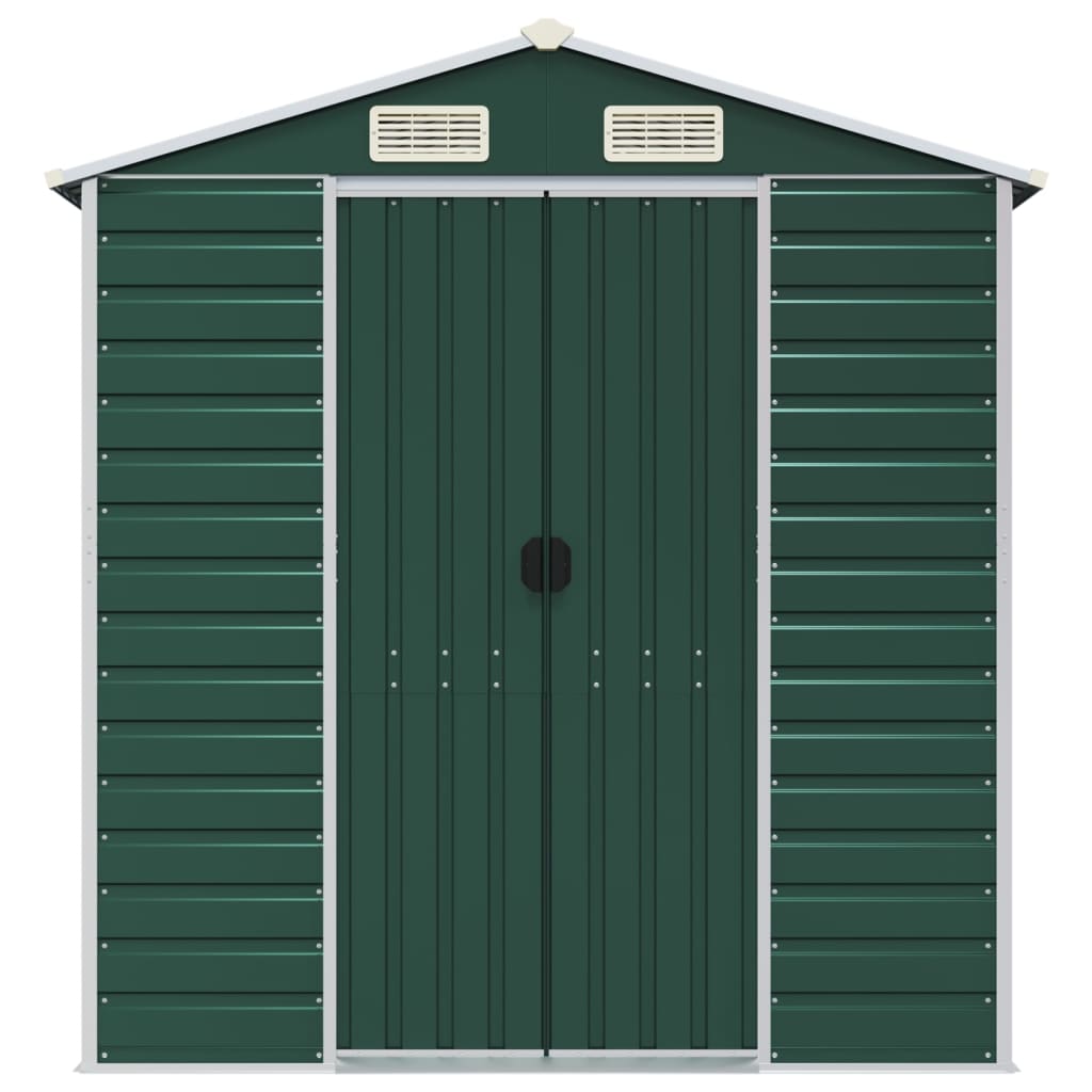 Tuinhuis Groen 191x215x198 cm Gegalvaniseerd Staal