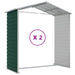 Tuinhuis Groen 191x215x198 cm Gegalvaniseerd Staal