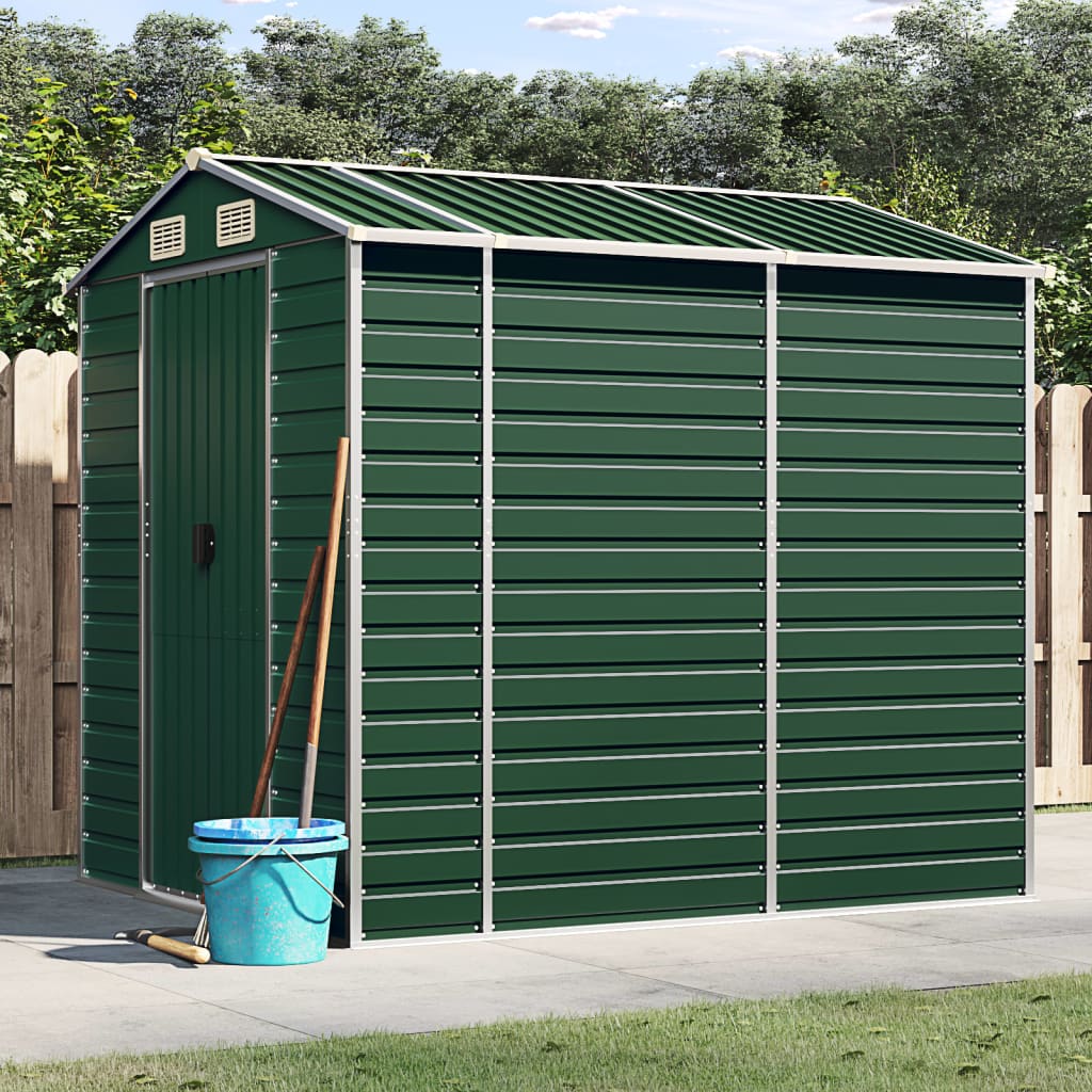 Tuinhuis Groen 191x215x198 cm Gegalvaniseerd Staal