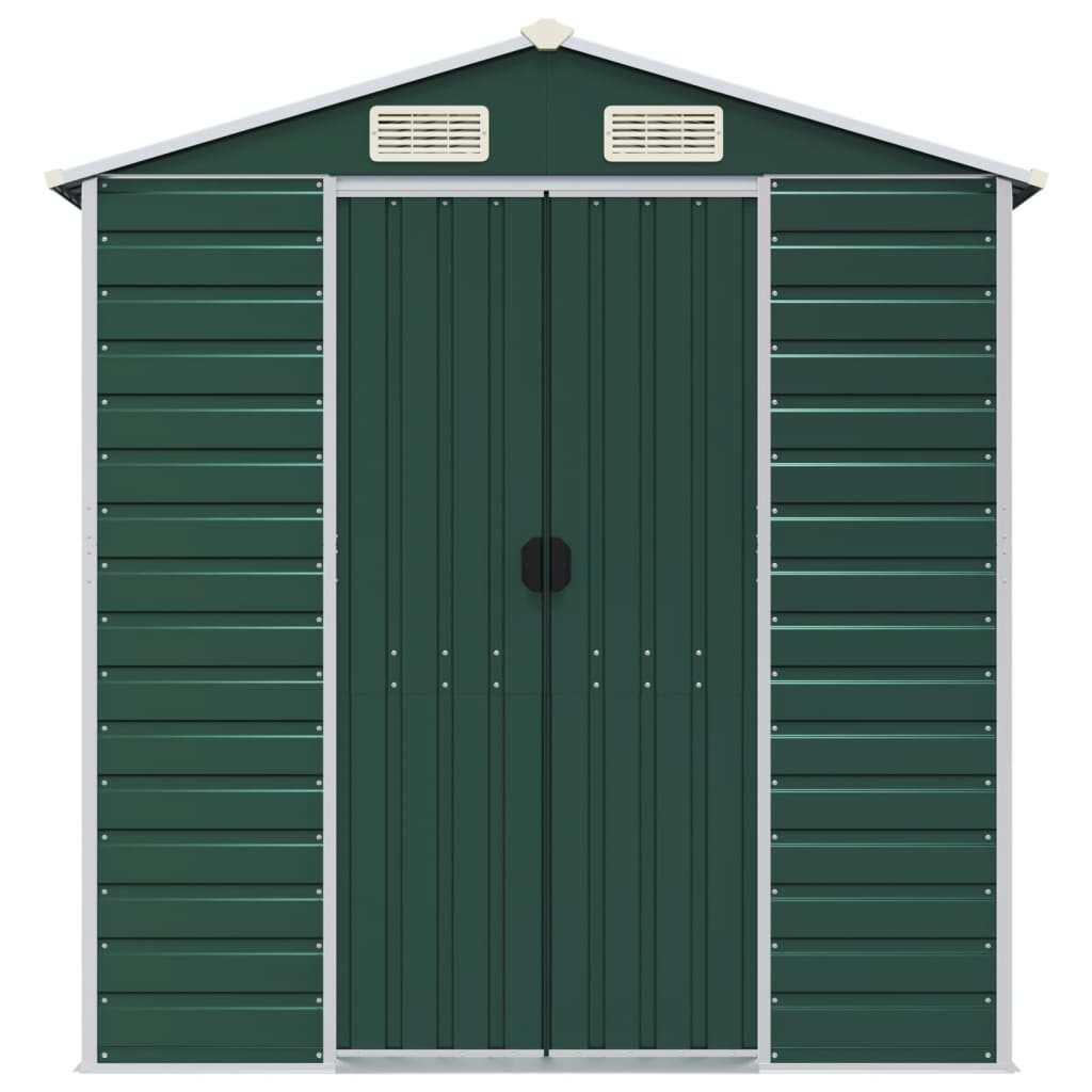 Tuinhuis Groen 191x300x198 cm Gegalvaniseerd Staal