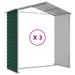 Tuinhuis Groen 191x300x198 cm Gegalvaniseerd Staal