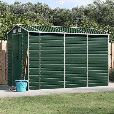 Tuinhuis Groen 191x300x198 cm Gegalvaniseerd Staal