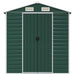 Tuinschuur 191x555x198 cm gegalvaniseerd staal groen
