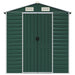 Tuinschuur 191x640x198 cm gegalvaniseerd staal groen