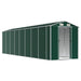 Tuinschuur 191x725x198 cm gegalvaniseerd staal groen