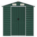 Tuinschuur 191x725x198 cm gegalvaniseerd staal groen