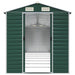 Tuinschuur 191x725x198 cm gegalvaniseerd staal groen