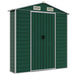 Tuinschuur 191x725x198 cm gegalvaniseerd staal groen