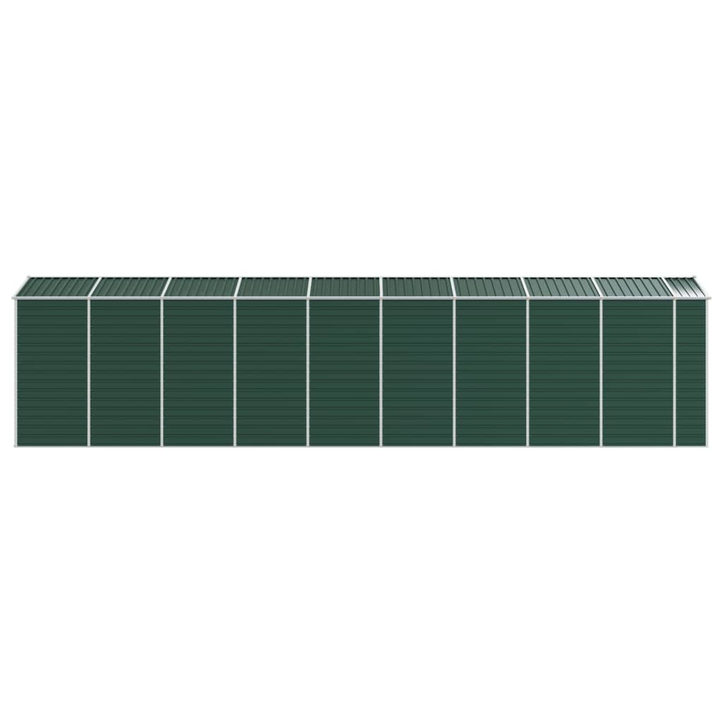 Tuinschuur 191x810x198 cm gegalvaniseerd staal groen