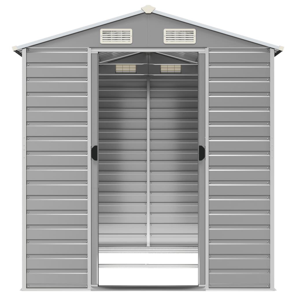 Tuinhuis Lichtgrijs 191x215x198 cm Gegalvaniseerd Staal