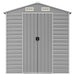 Tuinhuis Lichtgrijs 191x640x198 cm Gegalvaniseerd Staal